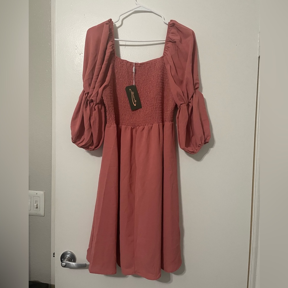 Mauve dress size L NWT